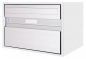 Preview: Briefkasten Huber Aluminium 300/400 Reinweiss RAL 9010 Klassische Front
